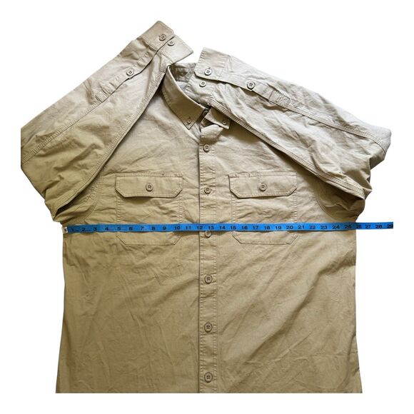 Duluth Mens Size L Tall Relaxed Fit Demo Crew Long Sleeve Work Shirt Button Down - Picture 5 of 15